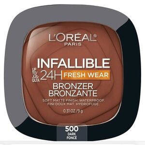 New L’Oréal Infallible Up to 24 Hour Fresh Wear Soft Matte Bronzer Dark 500